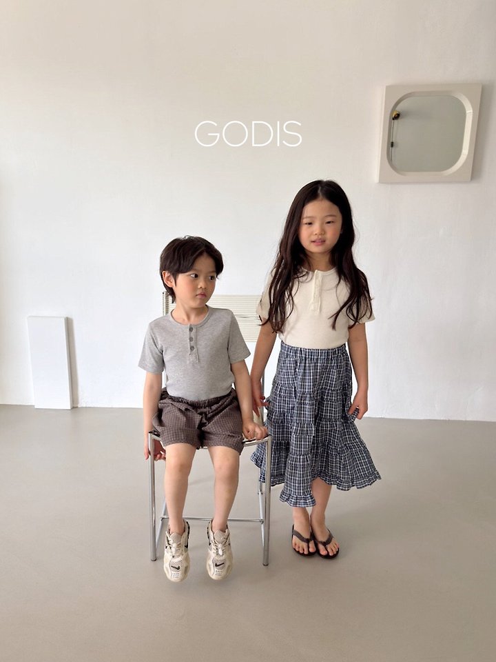 Godis - Korean Children Fashion - #kidsstore - Ribbed Button Top - 6