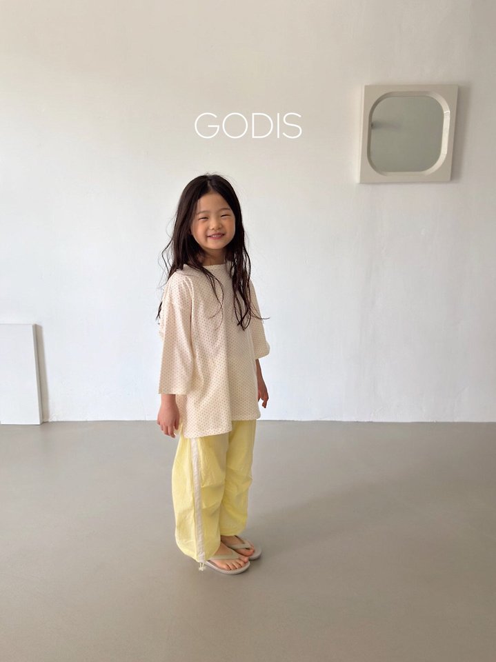 Godis - Korean Children Fashion - #littlefashionista - Dot Embroidered Tee - 9