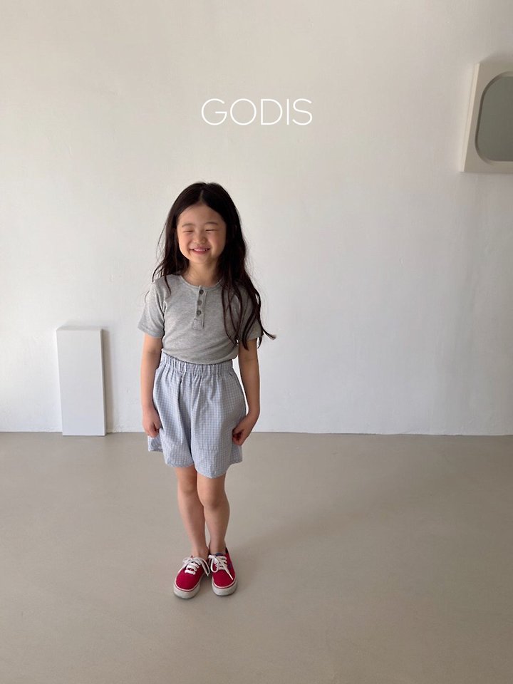 Godis - Korean Children Fashion - #littlefashionista - Check Shorts - 6