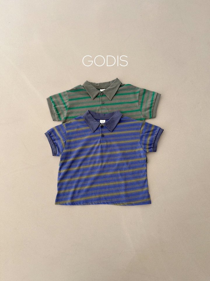 Godis - Korean Children Fashion - #magicofchildhood - Retro Collar Tee