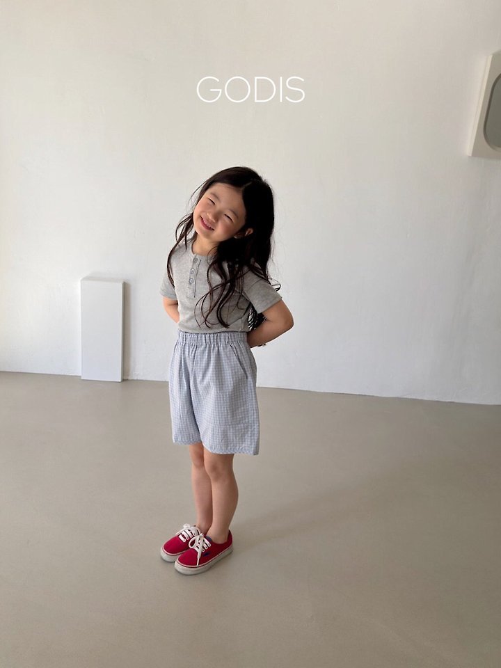 Godis - Korean Children Fashion - #minifashionista - Check Shorts - 8