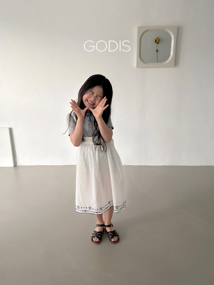 Godis - Korean Children Fashion - #prettylittlegirls - Clean Embroidered One-piece - 8