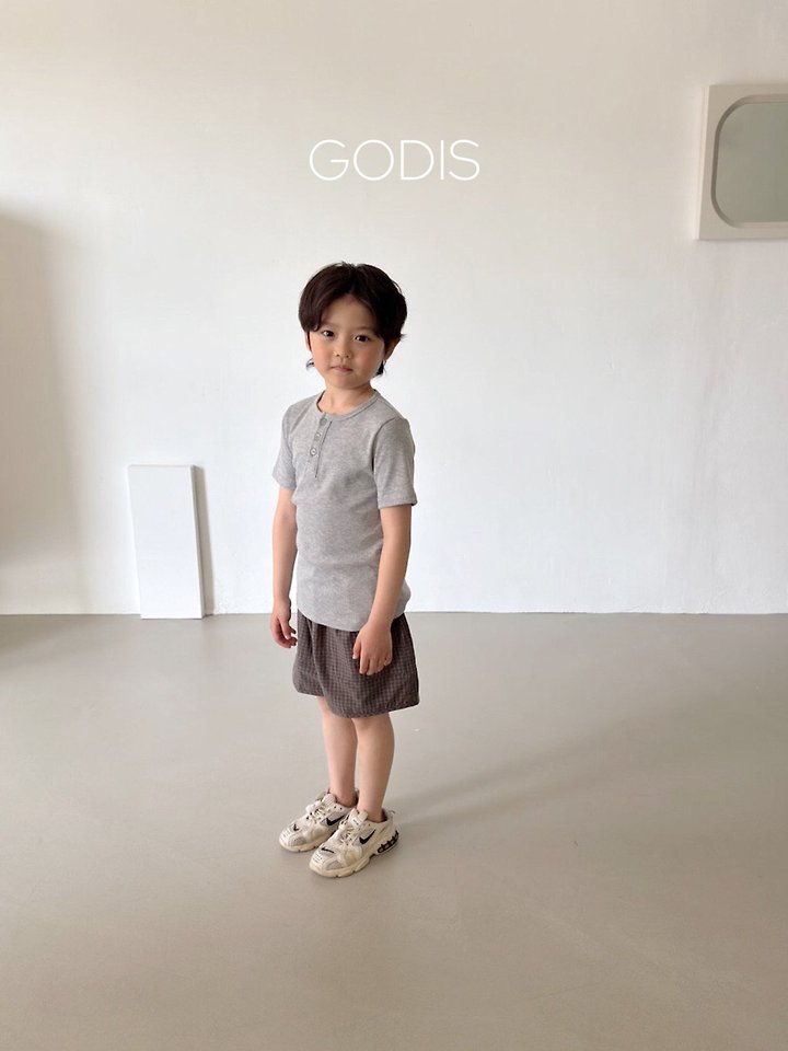 Godis - Korean Children Fashion - #prettylittlegirls - Ribbed Button Top - 12