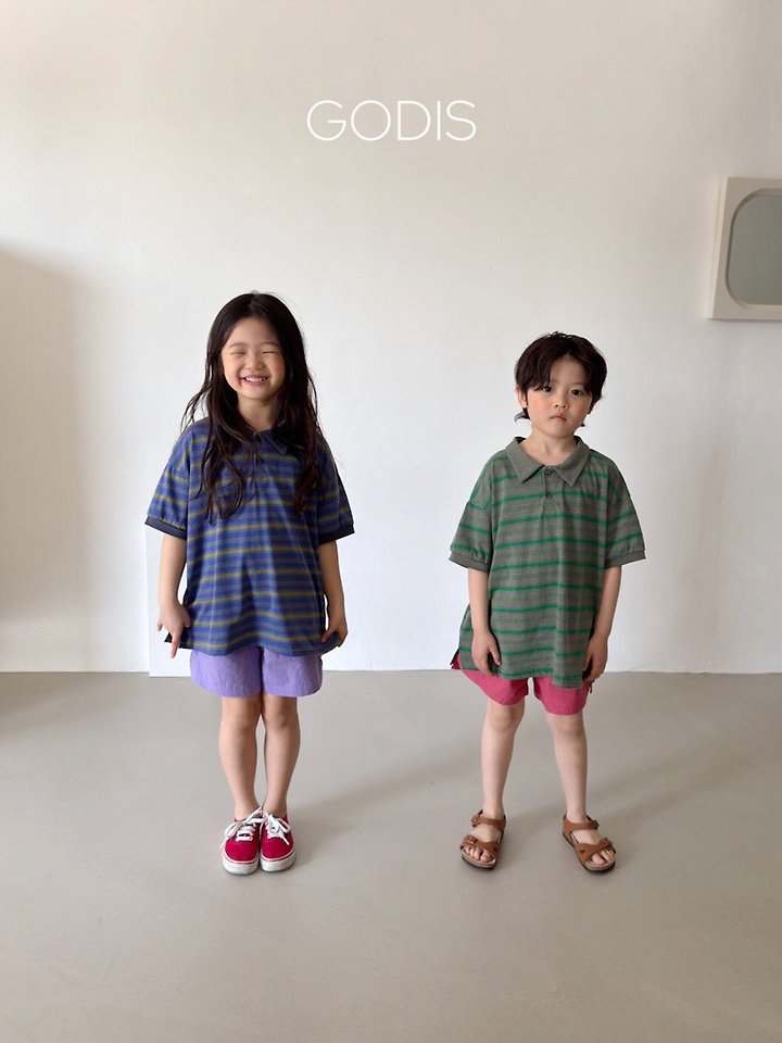 Godis - Korean Children Fashion - #prettylittlegirls - Retro Collar Tee - 4