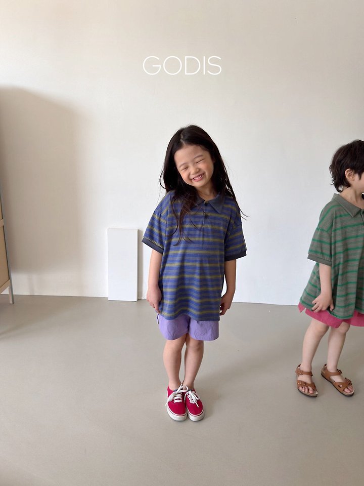 Godis - Korean Children Fashion - #toddlerclothing - Retro Collar Tee - 5