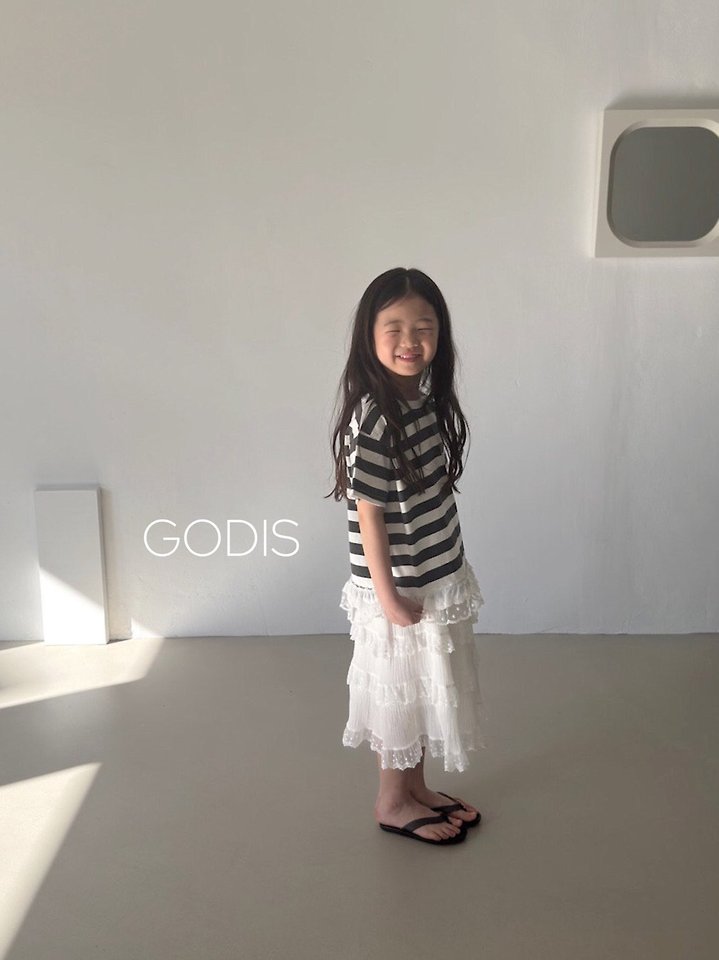 Godis - Korean Children Fashion - #toddlerclothing - Bold Lace Top - 10