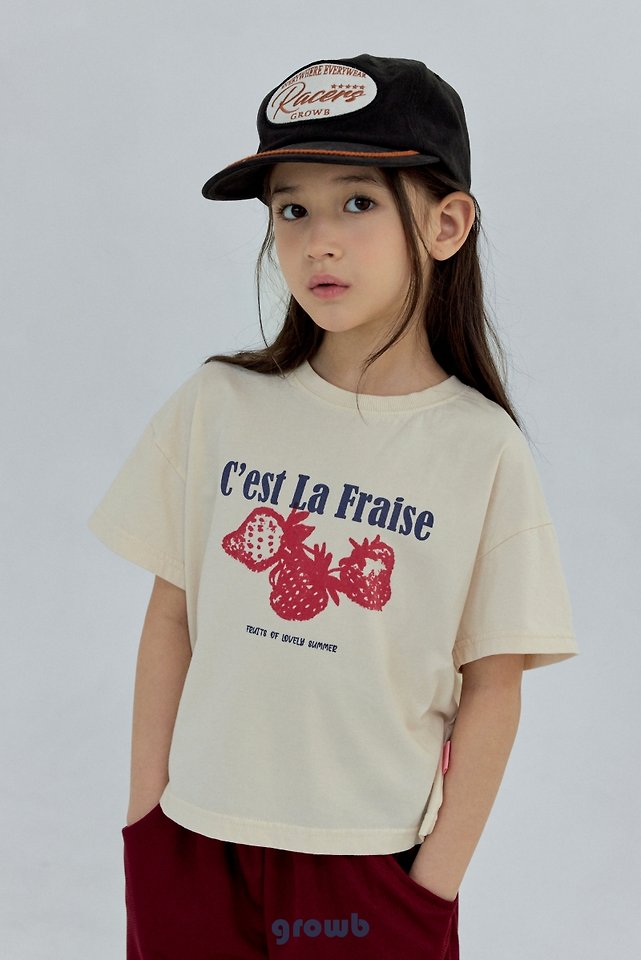 Grow B - Korean Children Fashion - #childofig - Berry Tee - 6