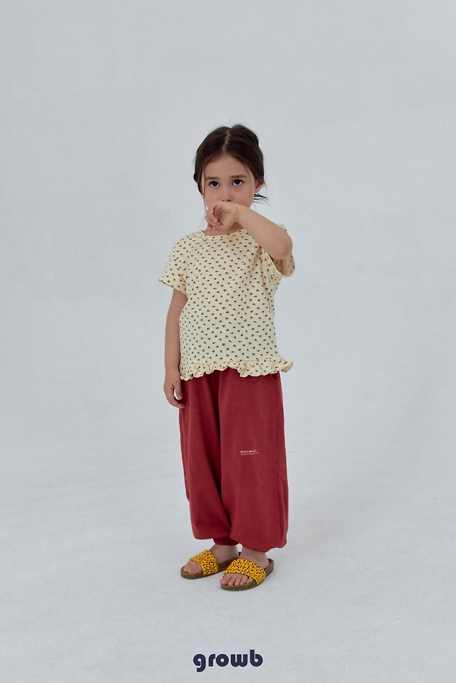Grow B - Korean Children Fashion - #childofig - Floral Tee - 11
