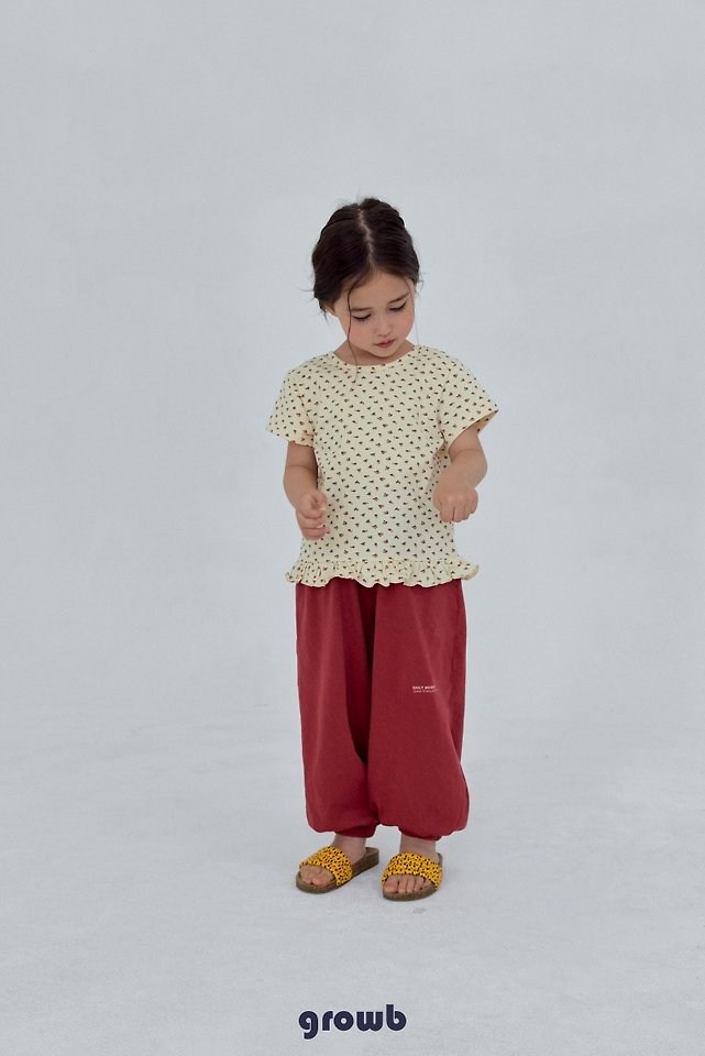 Grow B - Korean Children Fashion - #childrensboutique - Floral Tee - 12