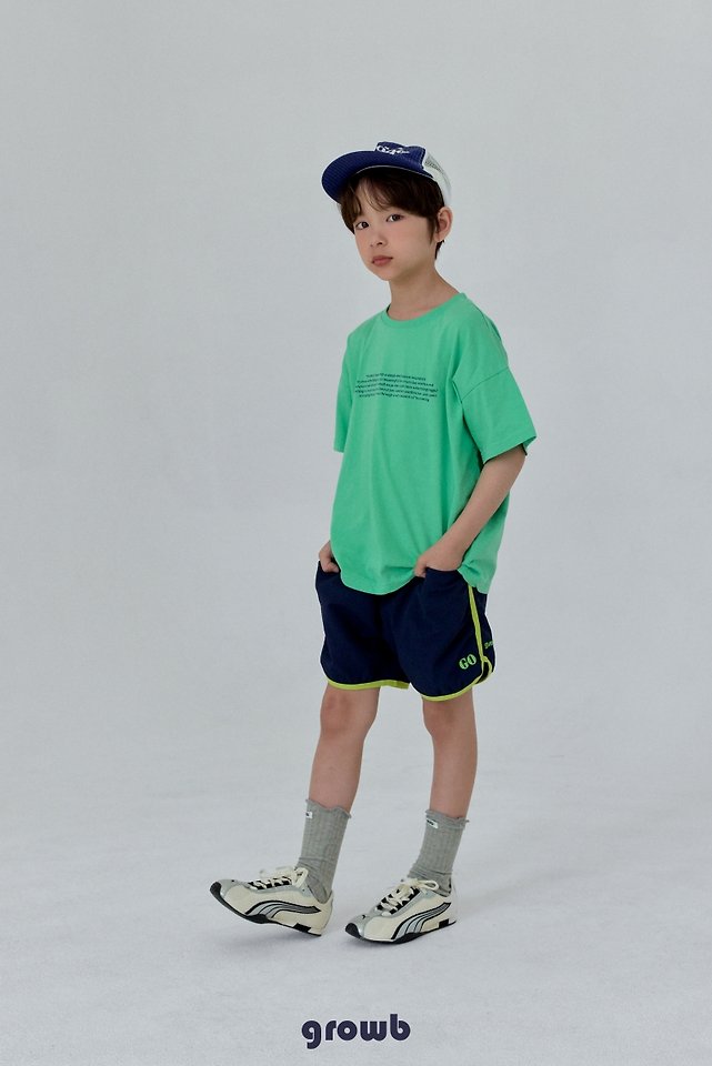 Grow B - Korean Children Fashion - #designkidswear - Font Tee - 7