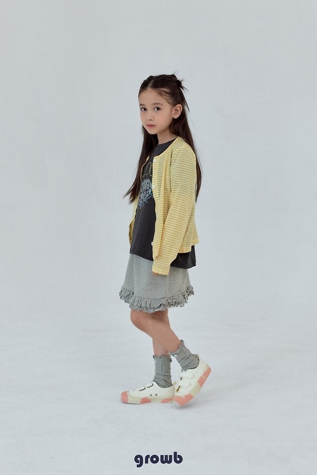 Grow B - Korean Children Fashion - #discoveringself - Ruffle Sweat Skirt - 6