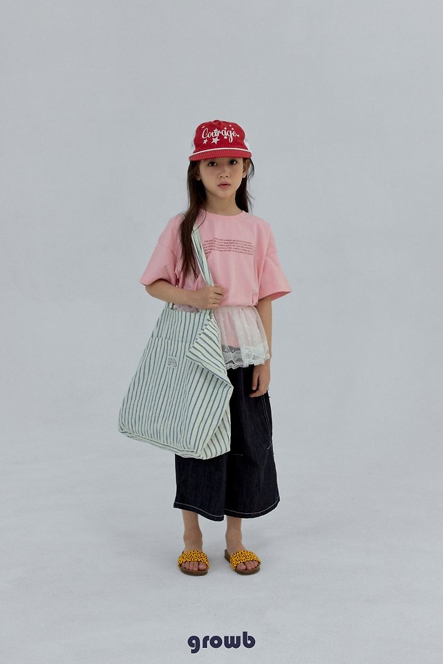 Grow B - Korean Children Fashion - #fashionkids - Font Tee - 9