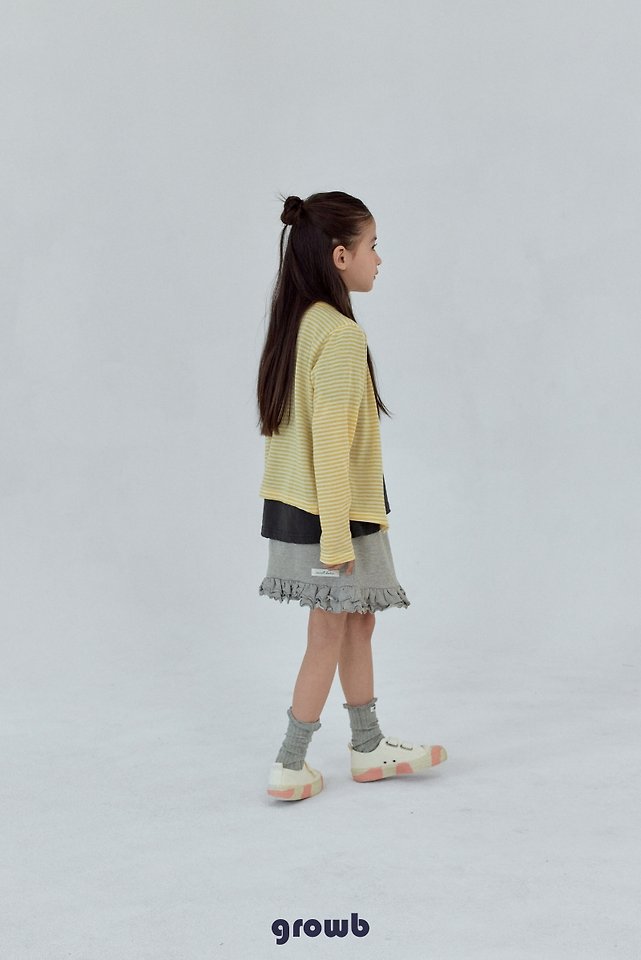 Grow B - Korean Children Fashion - #fashionkids - Ruffle Sweat Skirt - 7