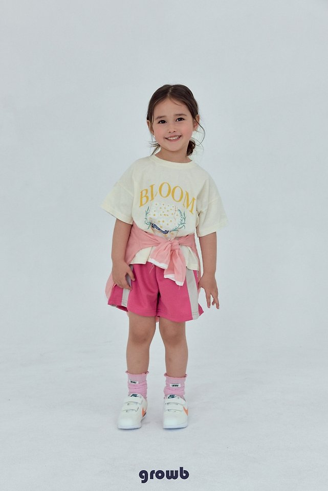 Grow B - Korean Children Fashion - #kidsshorts - Daisy Tee - 6