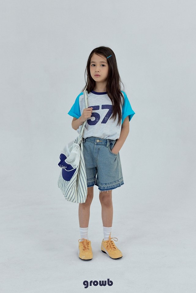 Grow B - Korean Children Fashion - #kidsshorts - 57 Tee - 3