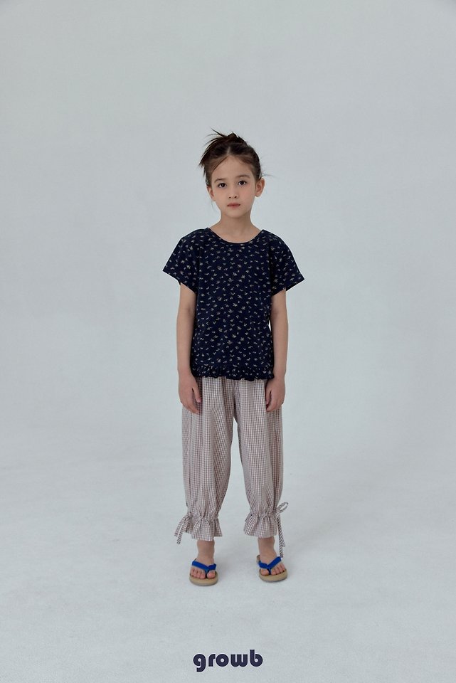 Grow B - Korean Children Fashion - #kidsshorts - Floral Tee - 2
