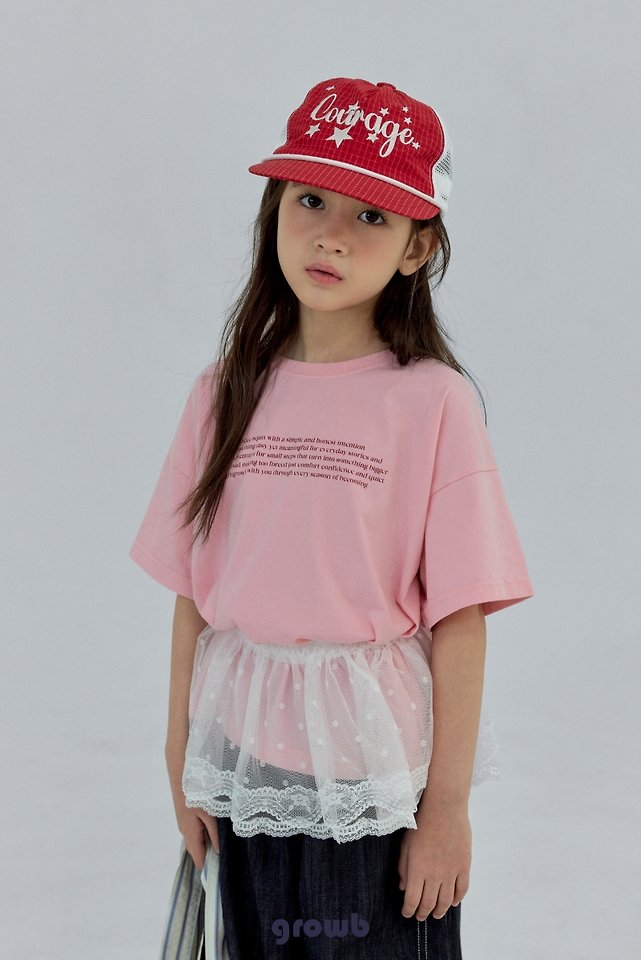 Grow B - Korean Children Fashion - #kidsstore - Font Tee - 11
