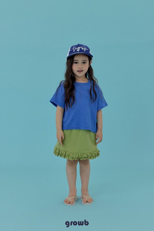 Grow B - Korean Children Fashion - #kidsstore - Thin Line Tee - 2