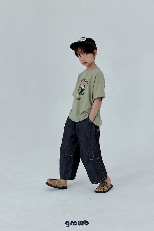 Grow B - Korean Children Fashion - #kidzfashiontrend - Over Pants - 5