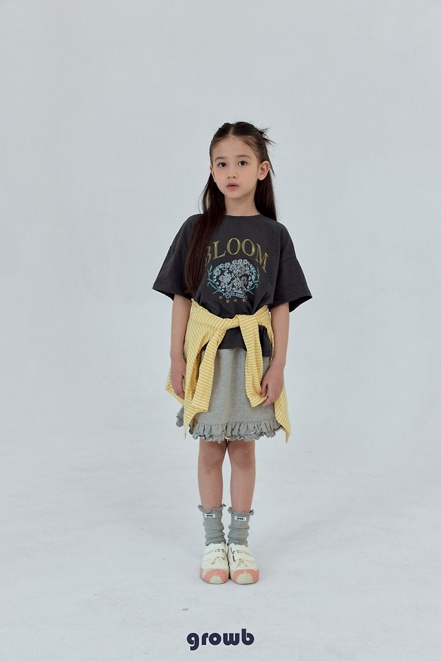 Grow B - Korean Children Fashion - #kidzfashiontrend - Ruffle Sweat Skirt - 10