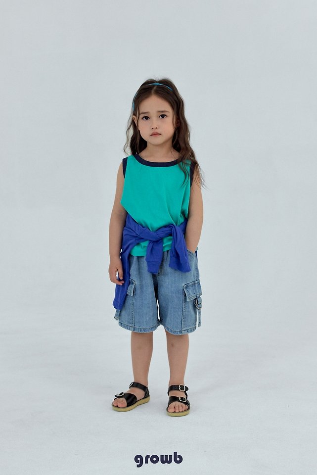 Grow B - Korean Children Fashion - #littlefashionista - Cos Sleeveless Top - 3