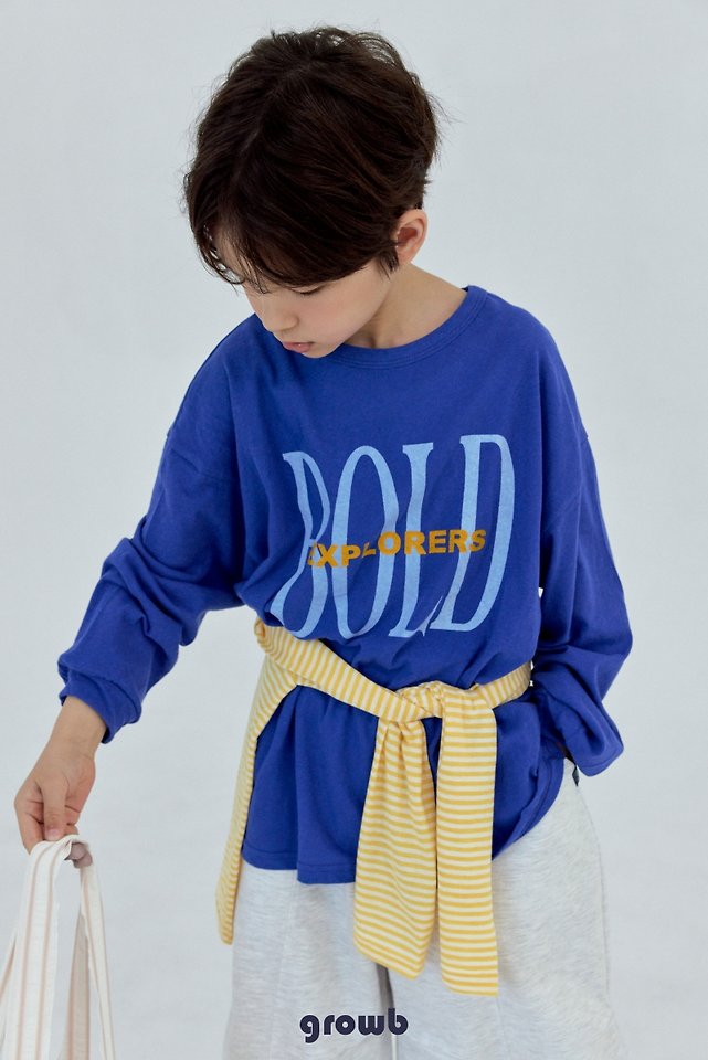 Grow B - Korean Children Fashion - #littlefashionista - Bold Tee - 8