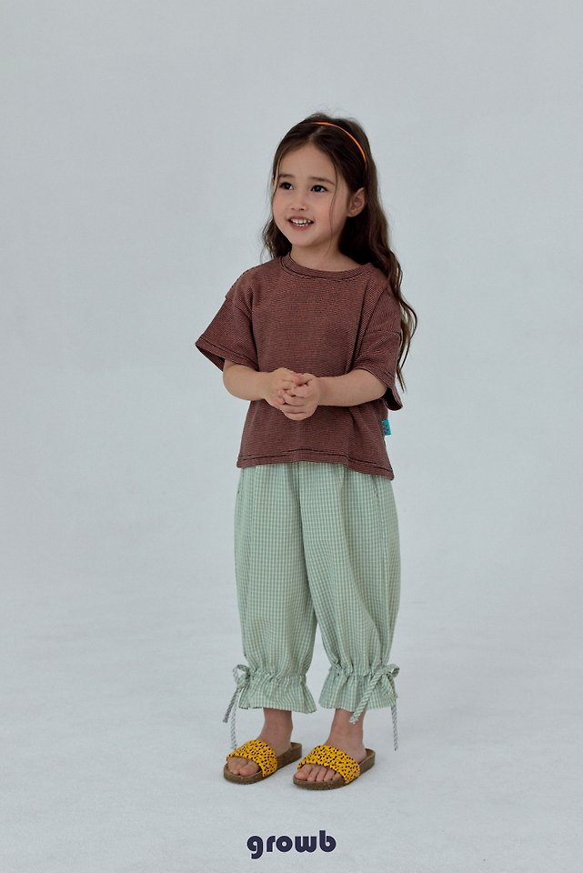 Grow B - Korean Children Fashion - #littlefashionista - Thin Line Tee - 5