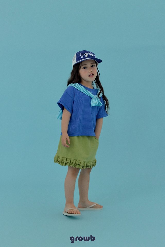 Grow B - Korean Children Fashion - #littlefashionista - Ruffle Sweat Skirt - 12