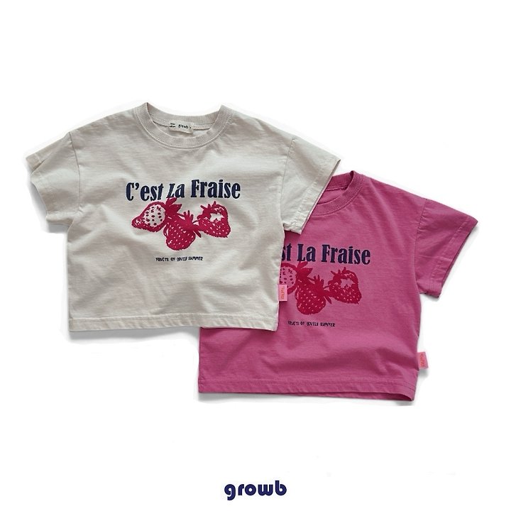 Grow B - Korean Children Fashion - #minifashionista - Berry Tee