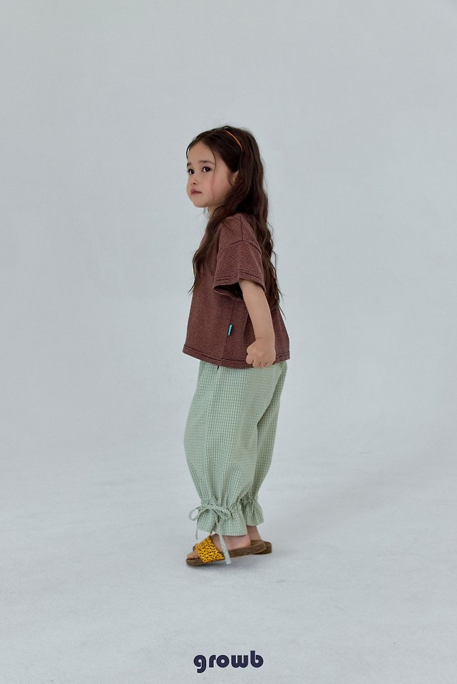 Grow B - Korean Children Fashion - #prettylittlegirls - Thin Line Tee - 8