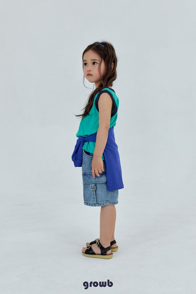 Grow B - Korean Children Fashion - #prettylittlegirls - Vintage Cargo Pants - 6