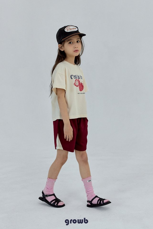 Grow B - Korean Children Fashion - #todddlerfashion - Berry Tee - 4
