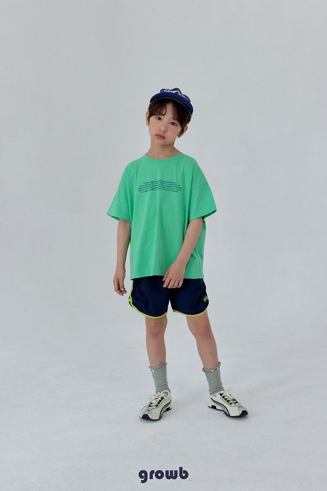 Grow B - Korean Children Fashion - #toddlerclothing - Font Tee - 3