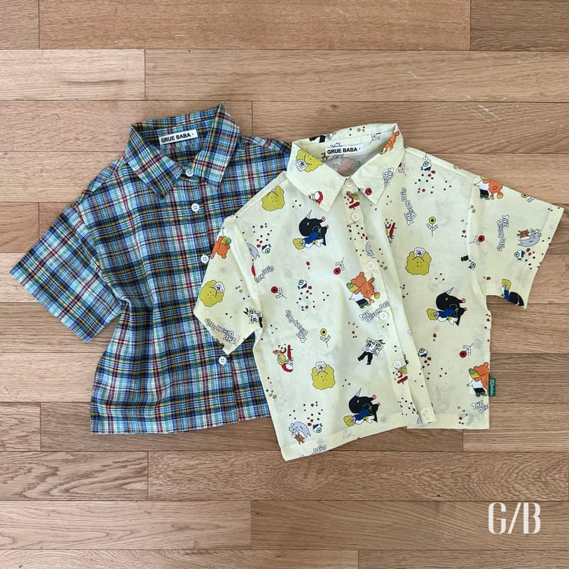 Grue Baba - Korean Children Fashion - #childofig - Cass Shirt (Check)