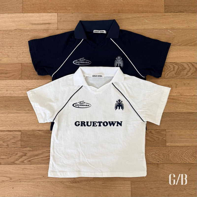 Grue Baba - Korean Children Fashion - #discoveringself - Pocari Collared Tee