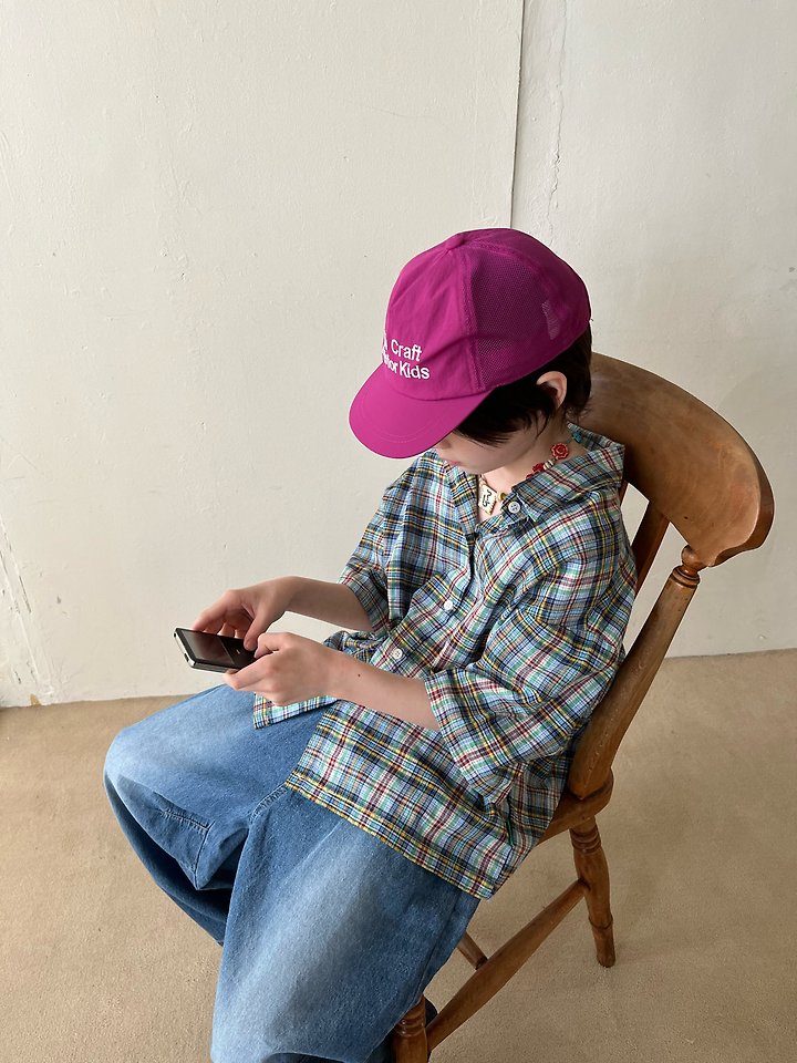 Grue Baba - Korean Children Fashion - #fashionkids - Cass Shirt (Check) - 6