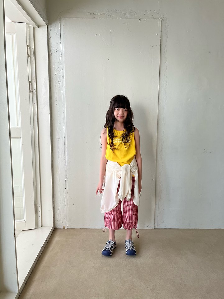 Grue Baba - Korean Children Fashion - #fashionkids - Soy Milk Sleeveless Top - 6