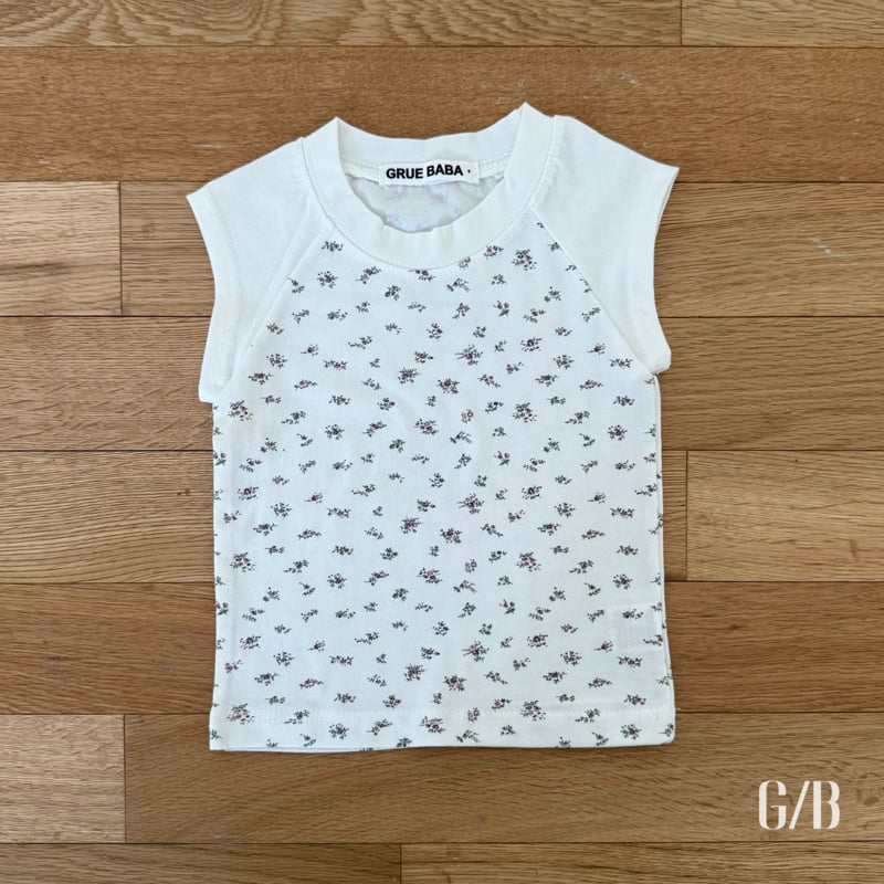 Grue Baba - Korean Children Fashion - #magicofchildhood - Flower Drop Tee