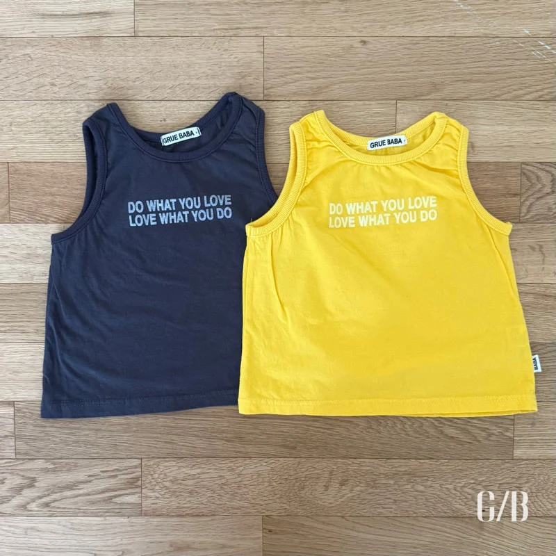 Grue Baba - Korean Children Fashion - #stylishchildhood - Soy Milk Sleeveless Top