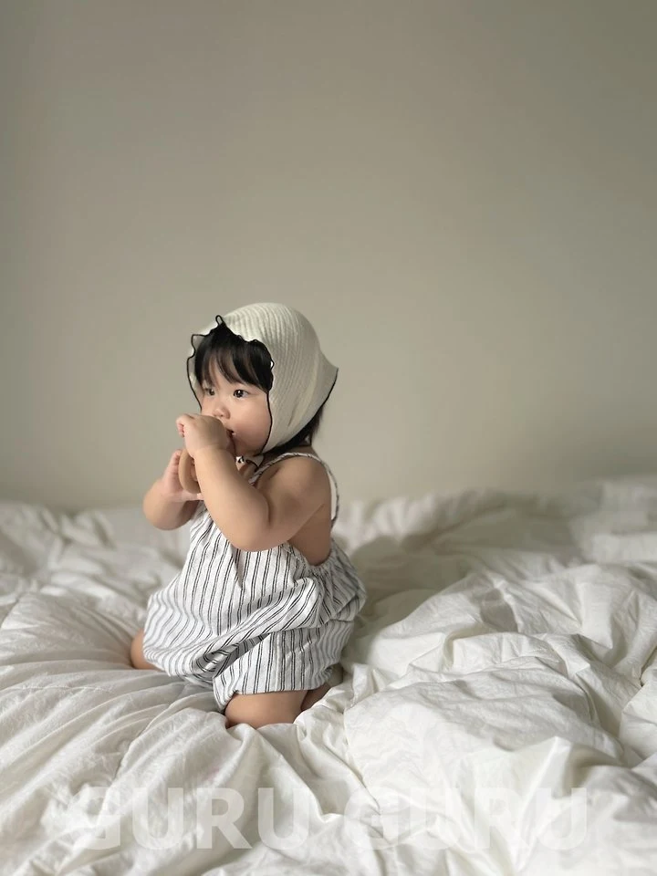 Guru Guru - Korean Baby Fashion - #babyboutique - Striped Romper - 7