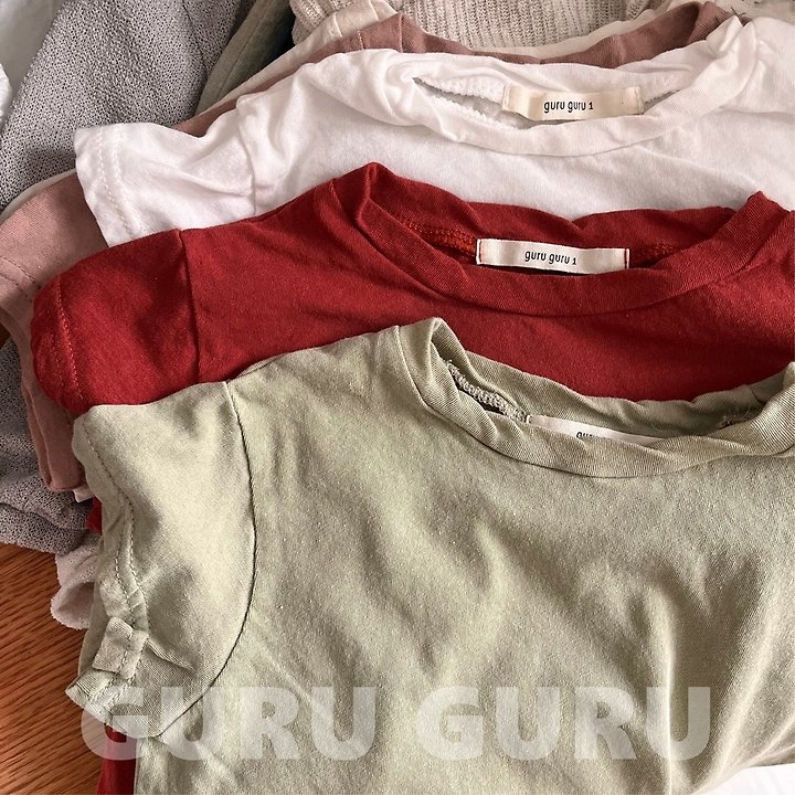Guru Guru - Korean Baby Fashion - #babyboutique - Basic Tee - 4