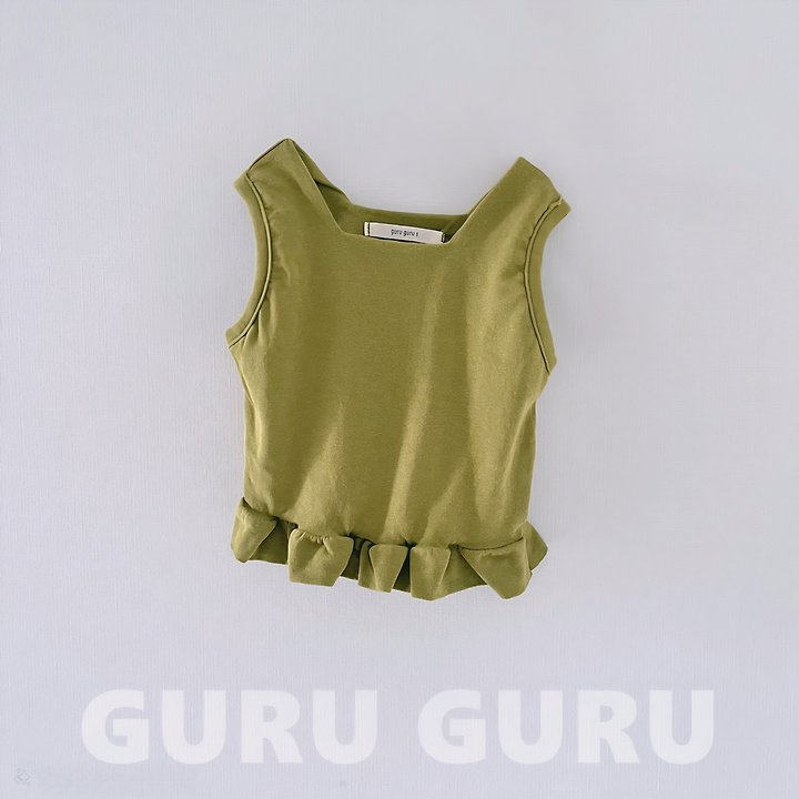 Guru Guru - Korean Baby Fashion - #babyboutique - Frill Sleeveless