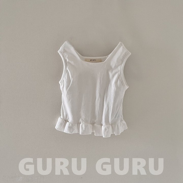 Guru Guru - Korean Baby Fashion - #babyboutique - Frill Sleeveless - 2