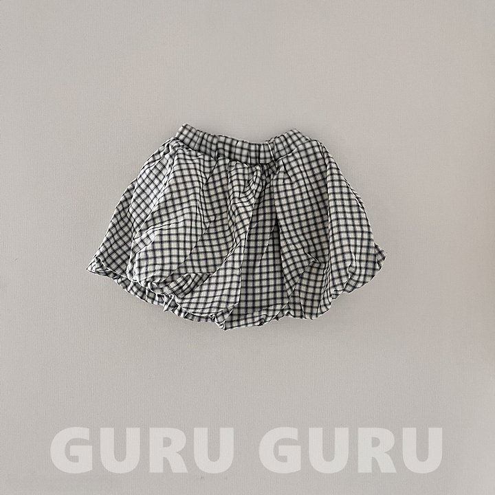 Guru Guru - Korean Baby Fashion - #babyfashion - Check Cloud Skirt