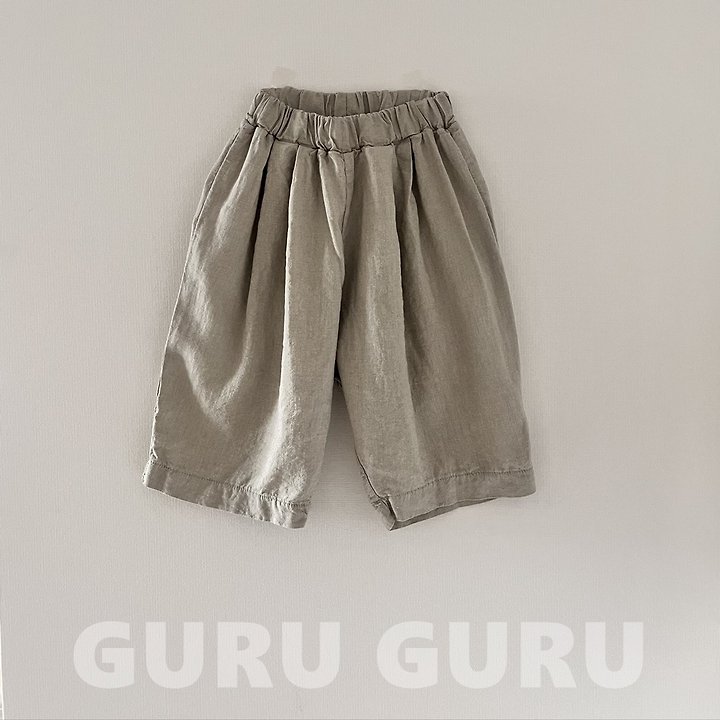 Guru Guru - Korean Baby Fashion - #babyfever - Linen Wood Pants