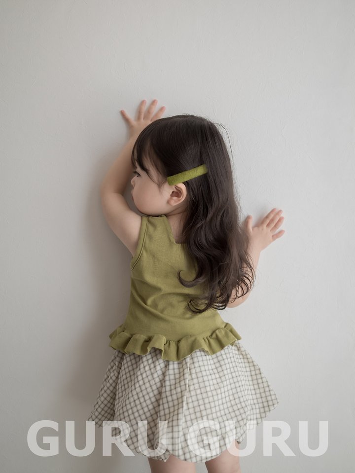 Guru Guru - Korean Baby Fashion - #babygirlfashion - Frill Sleeveless - 7