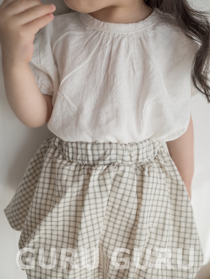 Guru Guru - Korean Baby Fashion - #babygirlfashion - Linen Blouse - 6
