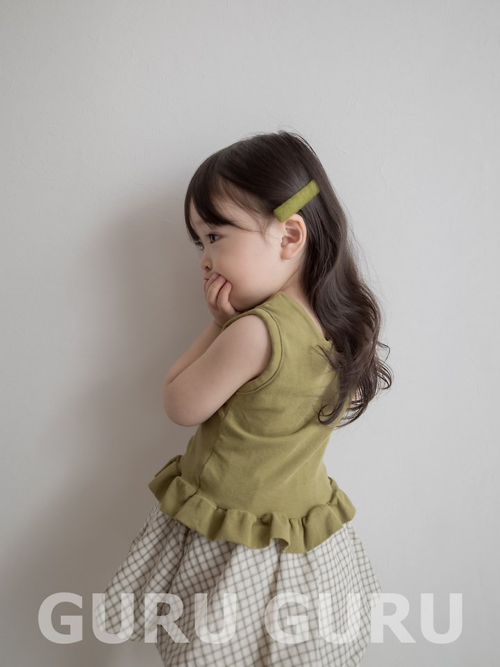Guru Guru - Korean Baby Fashion - #babylifestyle - Frill Sleeveless - 8
