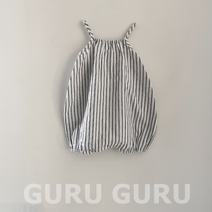 Guru Guru - Korean Baby Fashion - #babyoutfit - Striped Romper