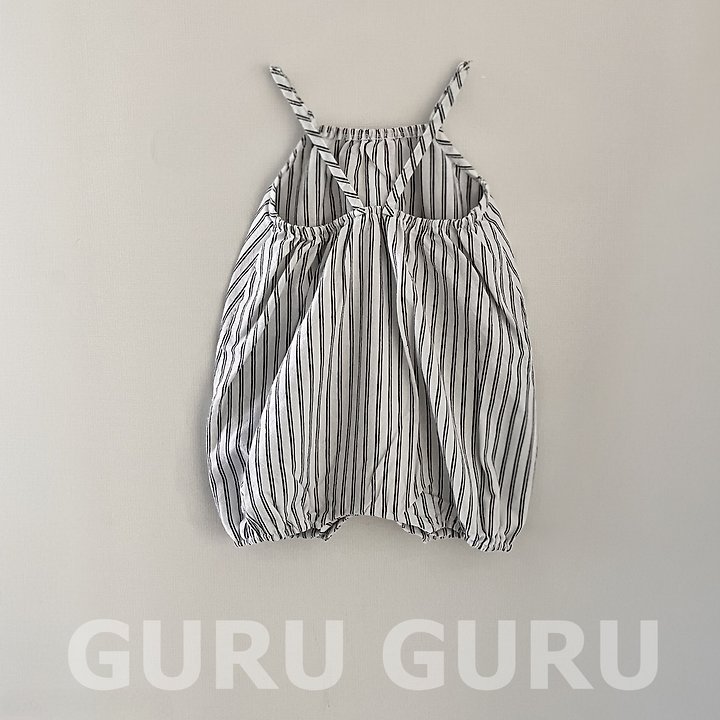 Guru Guru - Korean Baby Fashion - #babyoutfit - Striped Romper - 2